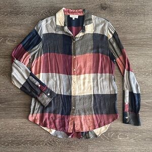 Lucky Brand Multicolor Plaid Button-Down Long Sleeve Shirt